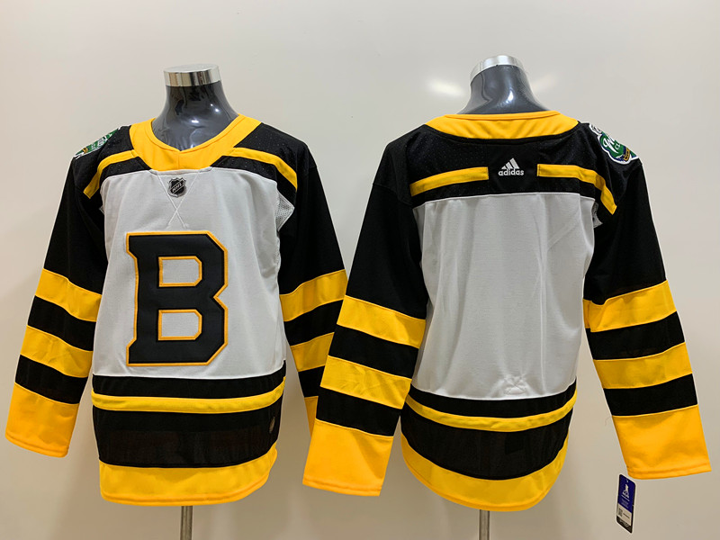Men's Boston Bruins White Blank Jersey
